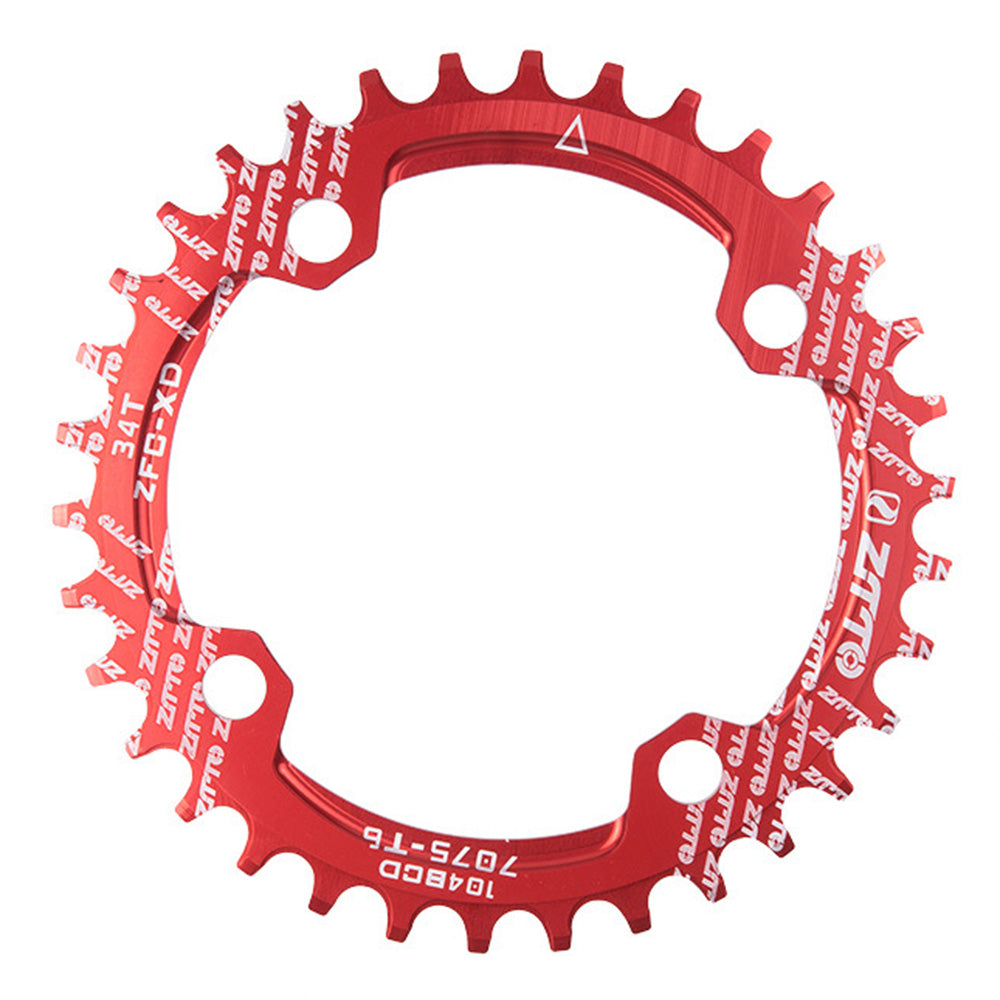 ZTTO 104BCD Positive Negative Teeth Bike Single Chainring Aluminum Alloy Crankset Single Speed Disc ZTTO 104BCD Positive Negative Teeth Bike Single Chainring Aluminum Alloy Crankset Single Speed Disc